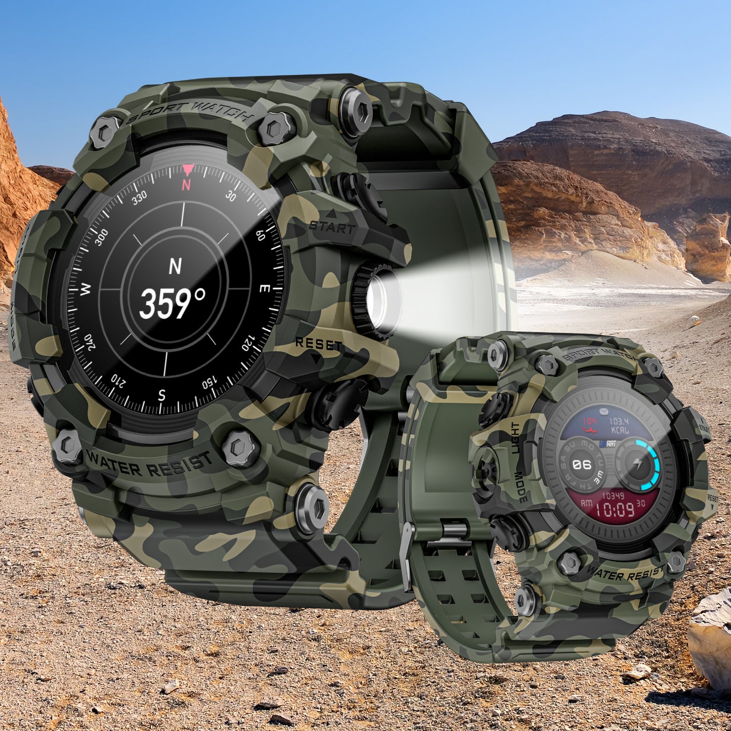 LOKMAT New Flagship ATTACK GT Rugged Military Smart Watch