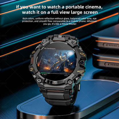 LOKMAT New APPLLP 2 PRO Rugged Android Smart Watch Phone Round Amoled Screen