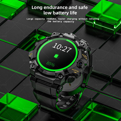 LOKMAT New APPLLP 2 PRO Rugged Android Smart Watch Phone Round Amoled Screen