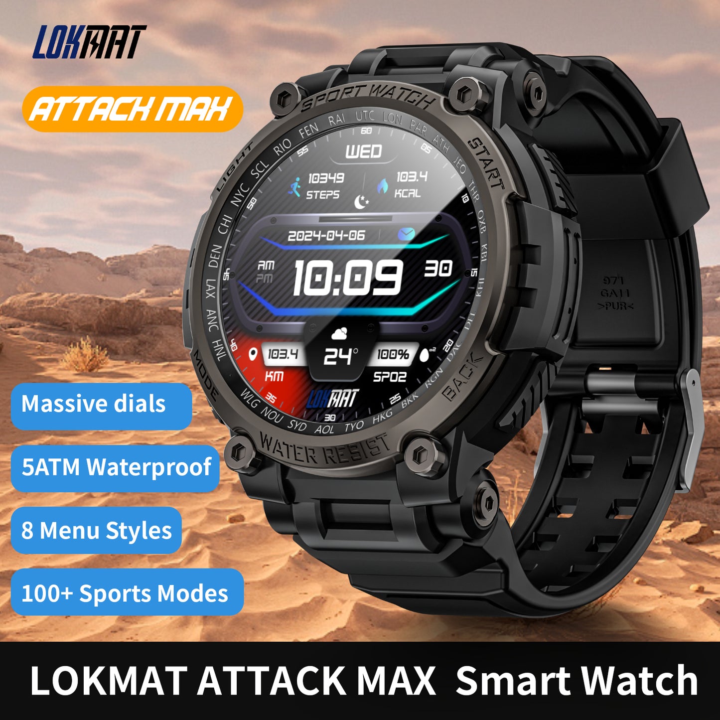 LOKMAT NEW ATTACK MAX Outdoor Sport Smart Watch