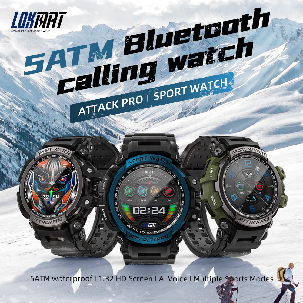 Amazon.com: LOKMAT Smart Watch for Men(Make/Answer Call) - Tactical  Military Rugged Smartwatch with LED Flashlight Heart Rate Sleep Monitor for  iPhone Android Phones, Outdoor Sports Fitness Tracker Watches : Sports &  Outdoors