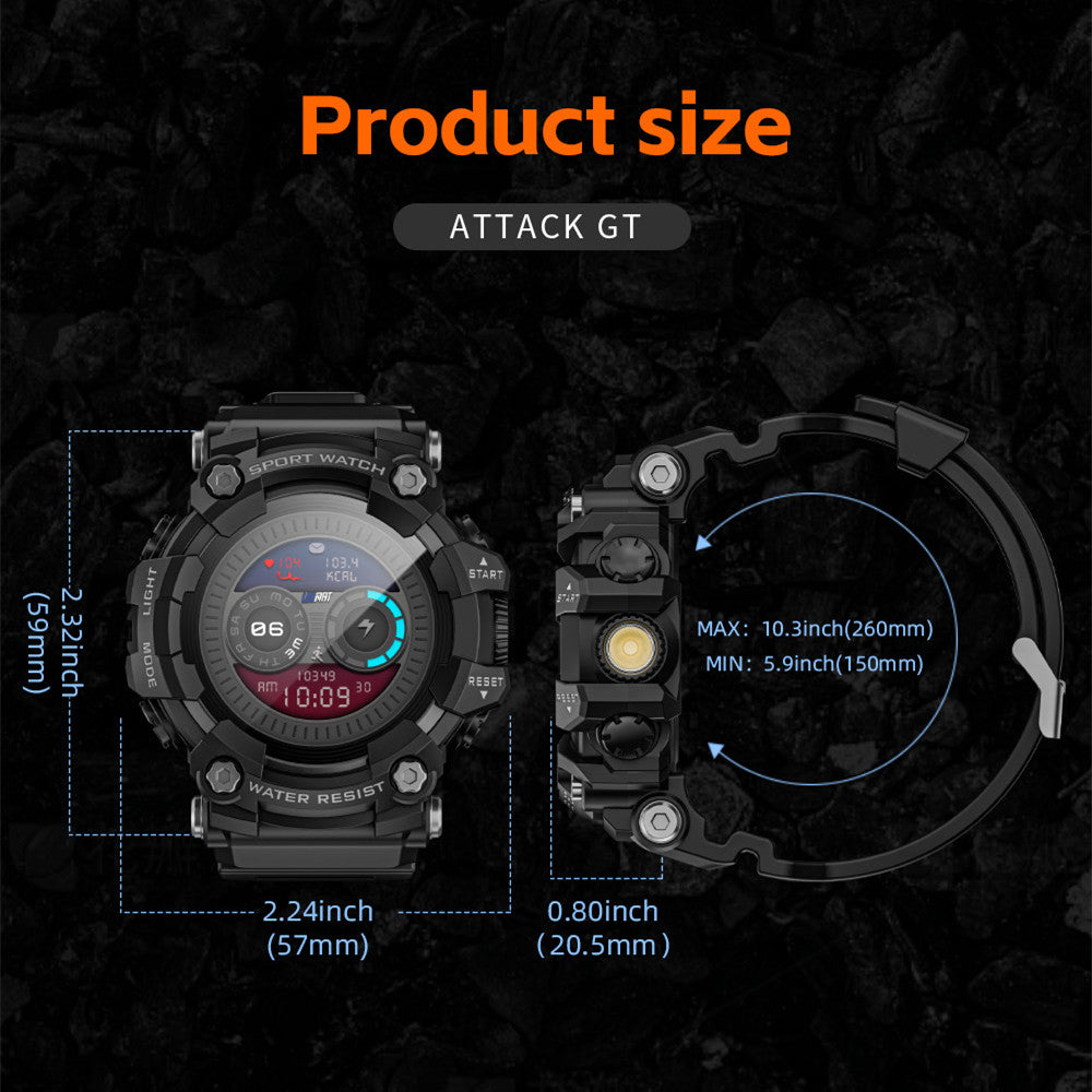 LOKMAT New Flagship ATTACK GT Rugged Military Smart Watch